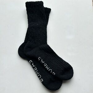 Bombas New 1 pair Chunky Ragg Half Calf Socks Small Black w/ confetti